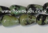 CTU2465 15.5 inches 7*10mm teardrop African turquoise beads wholesale