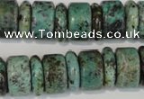 CTU2470 15.5 inches 5*16mm & 10*16mm rondelle African turquoise beads