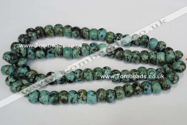 CTU2471 15.5 inches 10*14mm rondelle African turquoise beads wholesale