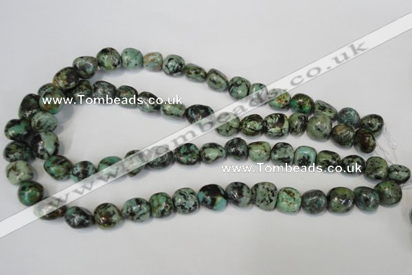 CTU2472 15.5 inches 12*13mm nuggets African turquoise beads wholesale