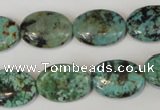 CTU2476 15.5 inches 13*18mm oval African turquoise beads wholesale