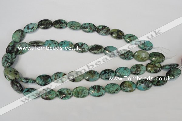 CTU2476 15.5 inches 13*18mm oval African turquoise beads wholesale