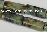 CTU2481 15.5 inches 8*16mm flat tube African turquoise beads wholesale