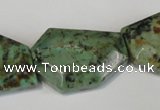 CTU2484 15.5 inches 20*28mm - 24*32mm freeform African turquoise beads