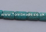 CTU25 15.5 inches 18*25mm rectangle blue turquoise beads Wholesale