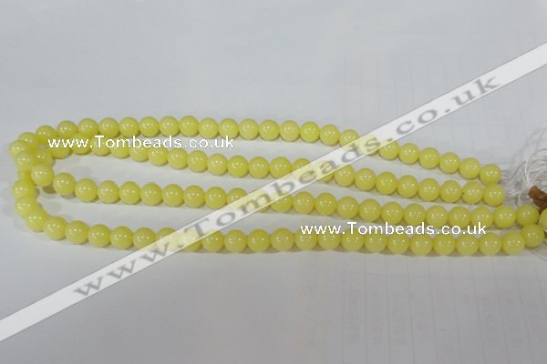 CTU2517 15.5 inches 8mm round synthetic turquoise beads