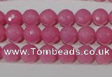 CTU2557 15.5 inches 8mm faceted round synthetic turquoise beads