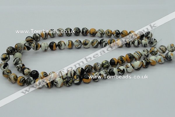 CTU256 16 inches 10mm round imitation turquoise beads wholesale