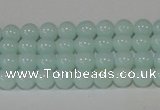 CTU2563 15.5 inches 4mm round synthetic turquoise beads