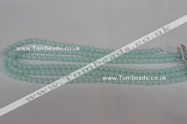 CTU2564 15.5 inches 6mm round synthetic turquoise beads