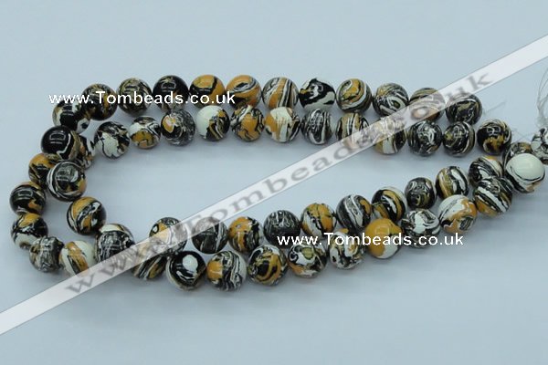 CTU258 16 inches 14mm round imitation turquoise beads wholesale