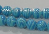 CTU2582 15.5 inches 8mm round synthetic turquoise beads