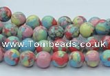 CTU259 16 inches 8mm round imitation turquoise beads wholesale