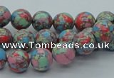 CTU260 16 inches 10mm round imitation turquoise beads wholesale