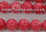 CTU2615 15.5 inches 14mm round synthetic turquoise beads