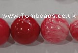 CTU2618 15.5 inches 20mm round synthetic turquoise beads