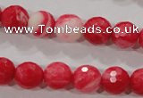 CTU2622 15.5 inches 8mm faceted round synthetic turquoise beads