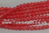 CTU2730 15.5 inches 4mm round synthetic turquoise beads