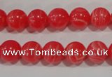 CTU2733 15.5 inches 10mm round synthetic turquoise beads