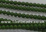 CTU2830 15.5 inches 2mm round synthetic turquoise beads