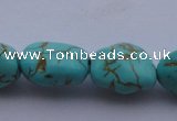 CTU31 15.5 inches 16*20mm freeform blue turquoise beads Wholesale