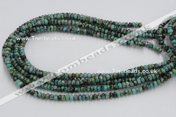 CTU405 15.5 inches 3*6mm rondelle African turquoise beads wholesale