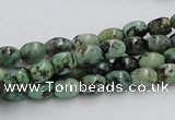 CTU407 15.5 inches 6*7mm rice African turquoise beads wholesale