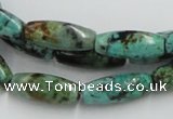 CTU409 15.5 inches 8*12mm rice African turquoise beads wholesale