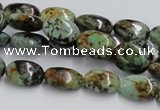 CTU413 15.5 inches 10*14mm oval African turquoise beads wholesale