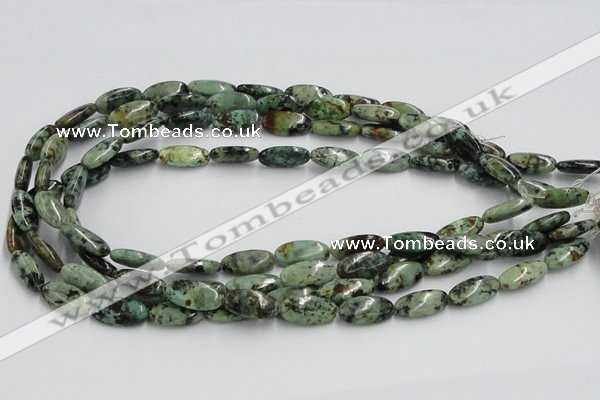 CTU414 15.5 inches 10*18mm oval African turquoise beads wholesale