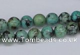 CTU427 15.5 inches 8mm round African turquoise beads wholesale