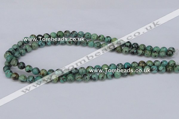 CTU427 15.5 inches 8mm round African turquoise beads wholesale