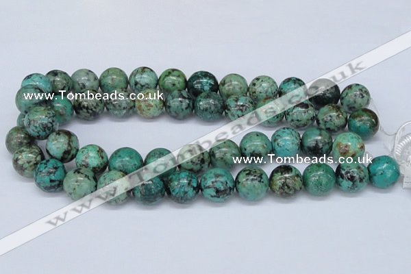 CTU431 15.5 inches 16mm round African turquoise beads wholesale