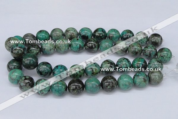 CTU432 15.5 inches 18mm round African turquoise beads wholesale