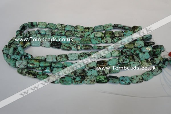 CTU495 15.5 inches 10*14mm rectangle African turquoise beads wholesale