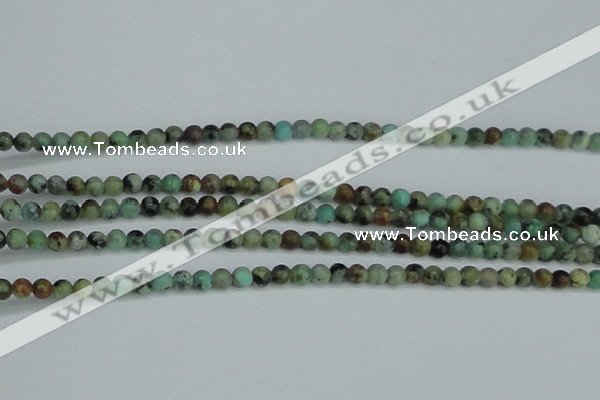 CTU560 15.5 inches 3mm round african turquoise beads wholesale