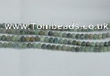 CTU563 15.5 inches 6mm round matte african turquoise beads