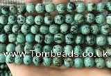 CTU582 15.5 inches 8mm round natural african turquoise beads