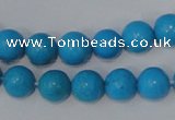 CTU824 15.5 inches 10mm round dyed turquoise beads wholesale