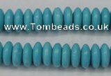 CTU880 15.5 inches 5*8mm rondelle dyed turquoise beads wholesale