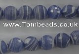 CTU923 15.5 inches 10mm faceted round synthetic turquoise beads