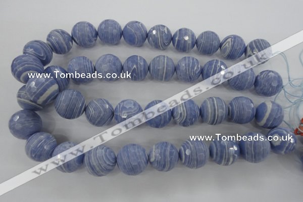 CTU928 15.5 inches 20mm faceted round synthetic turquoise beads