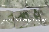 CTW321 15.5 inches 20*30mm wavy rectangle peace stone beads