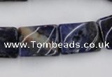 CTW376 15.5 inches 15*20mm twisted rectangle sodalite gemstone beads