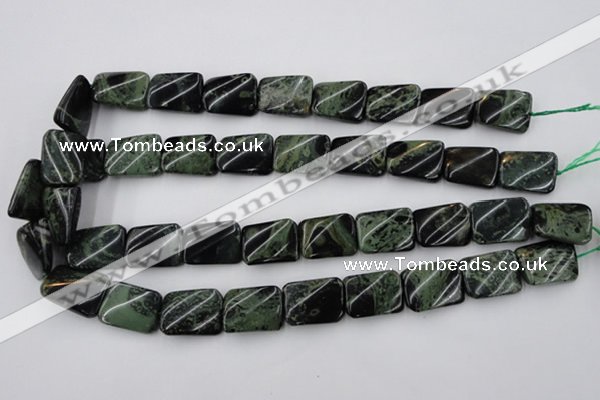 CTW381 15.5 inches 15*20mm twisted rectangle kambaba jasper beads