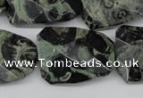 CTW419 15.5 inches 22*30mm faceted & twisted kambaba jasper beads