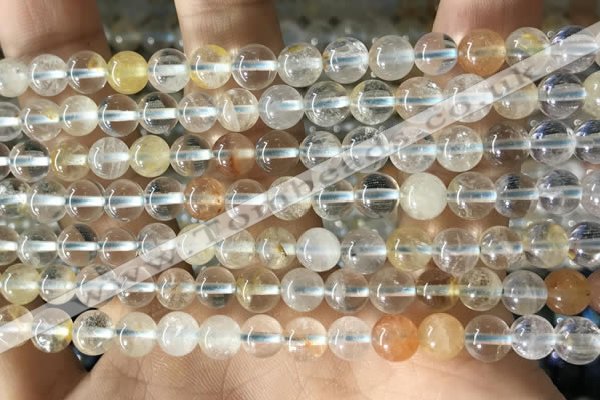 CTZ11 15.5 inches 6mm round natural topaz gemstone beads