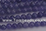 CTZ500 15.5 inches 4mm round natural tanzanite gemstone beads