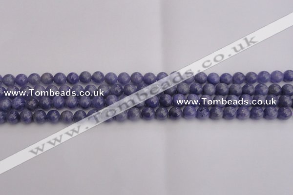 CTZ502 15.5 inches 7mm round natural tanzanite gemstone beads