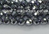 CTZ610 15.5 inches 4mm faceted round terahertz beads wholesale